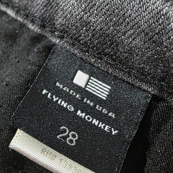 Flying Monkey Womens Hi Rise Gray Charcoal Distressed Denim Jeans Sz 28 - Picture 4 of 6